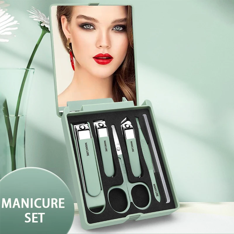 Quality Men'S Grooming Kit - طقم العناية بالأظافر مكون من 6