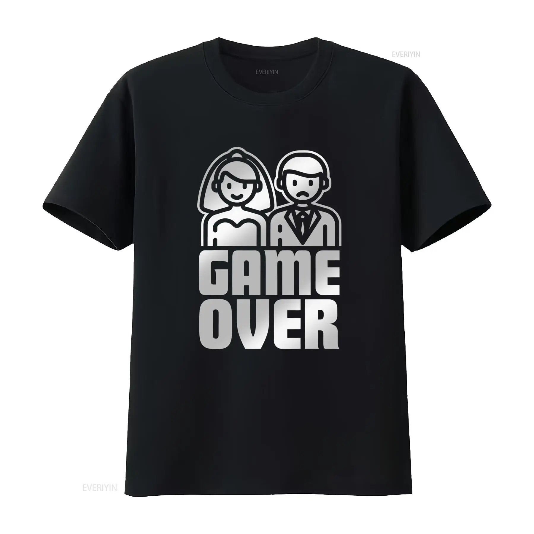 Men'S Grooming For Wedding - تي شيرت رجالي بتصميم GAME OVER