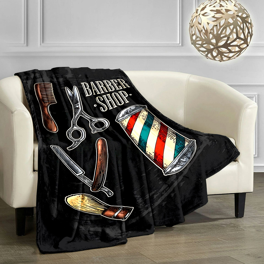 بطانية مزخرفة بتصميم صالون حلا - مراجعة Mens Grooming Barber وسعره