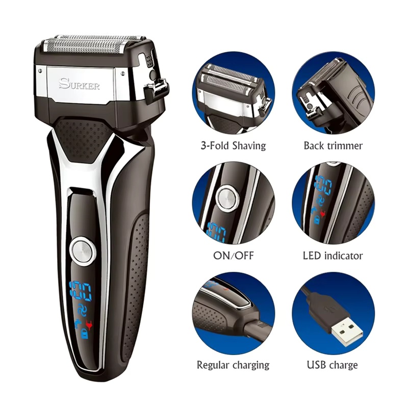 ماكينة حلاقة كهربائية Surker ل - مراجعة Men'S Grooming Blade وسعره