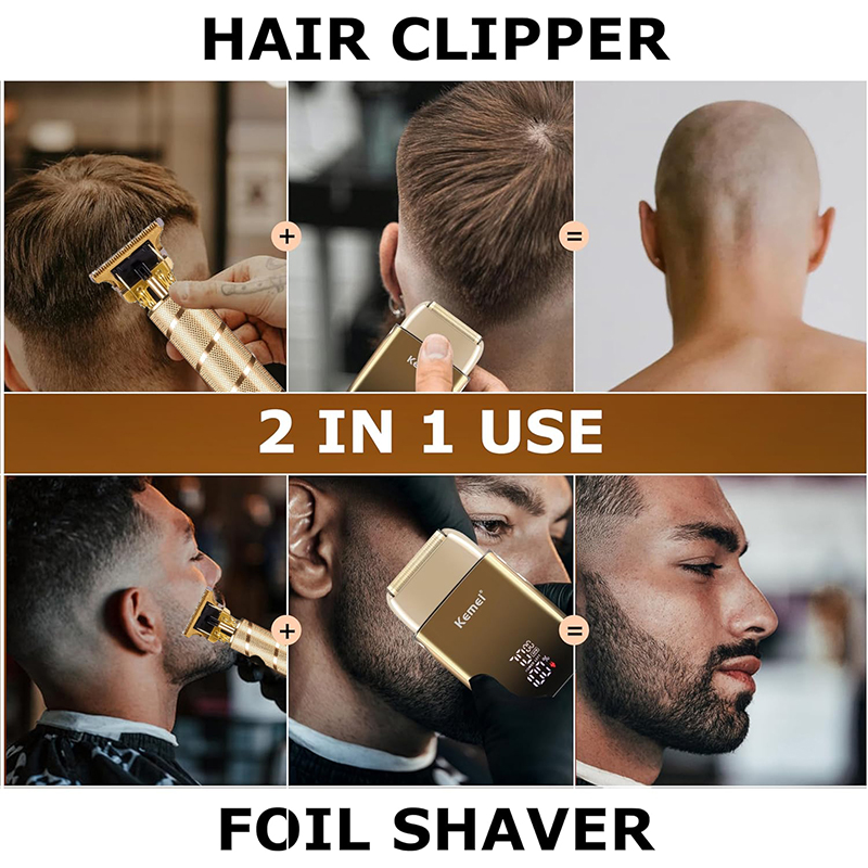 ماكينة حلاقة كهربائية Kemei KM - مراجعة Mens Grooming Barber وسعره